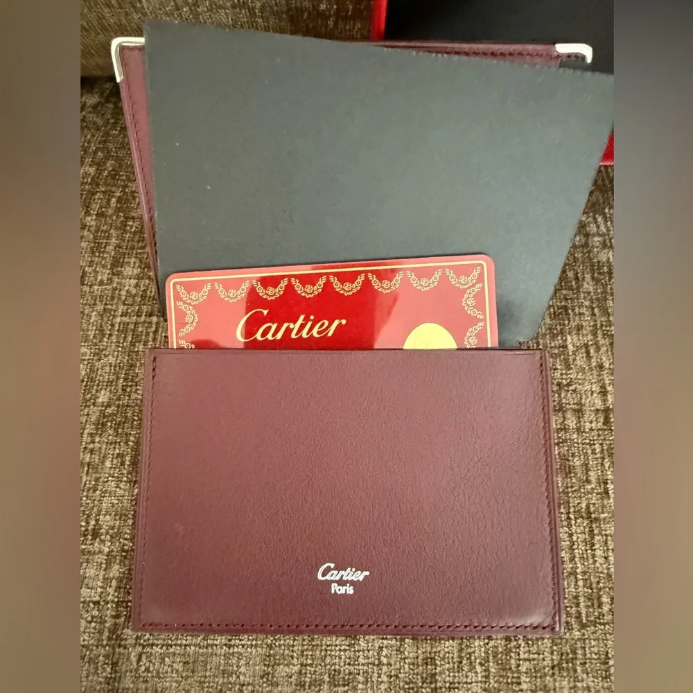 Authentic Cartier Bordeaux Leather Wallet | NEW WITH BOX 💳